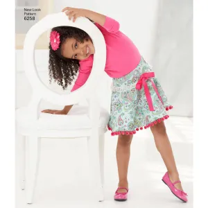 6258 Child's and Girls' Circle Skirts