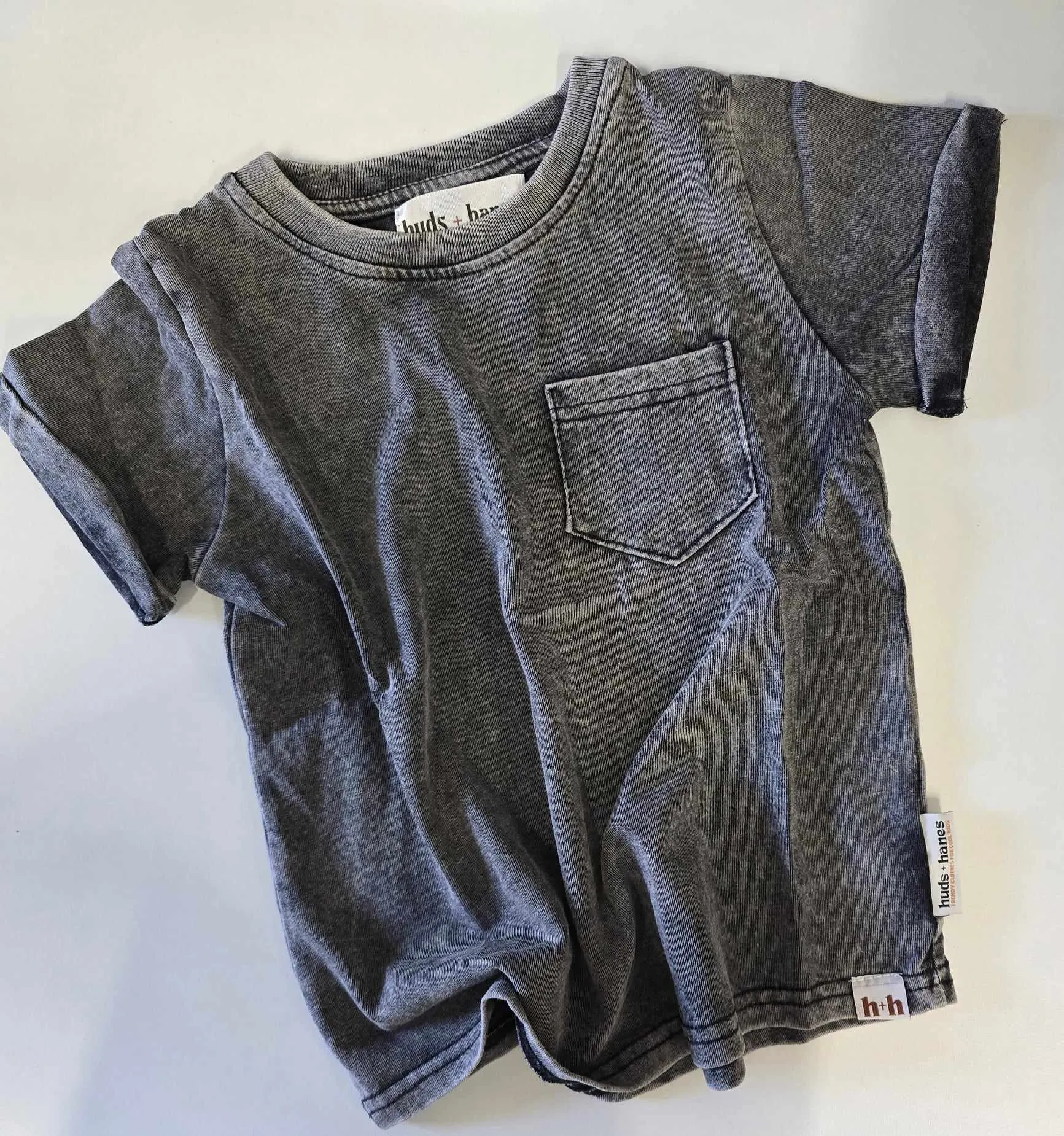 Acid Wash Pocket Tee