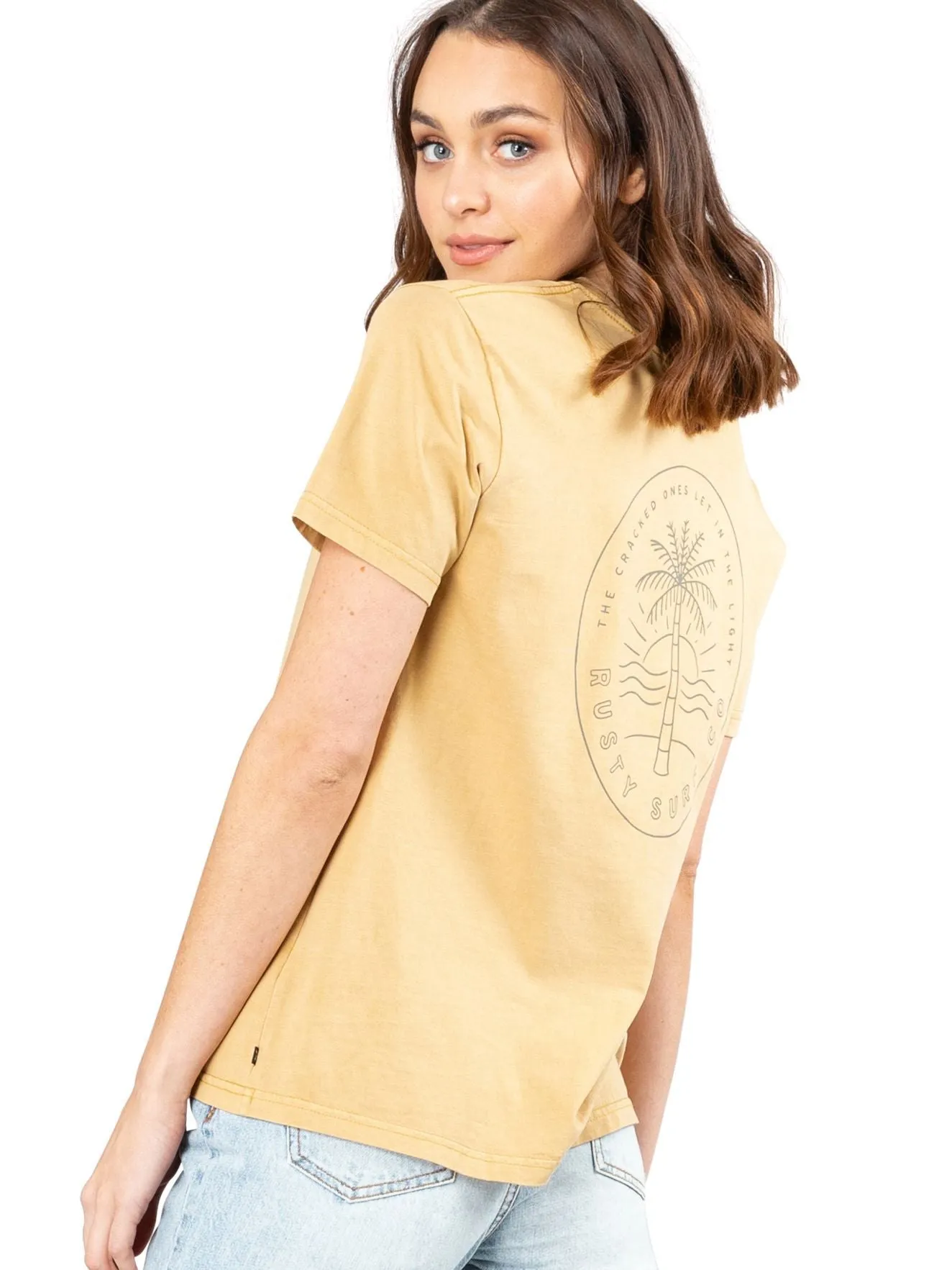 Alley Cat Short Sleeve Tee - Curry