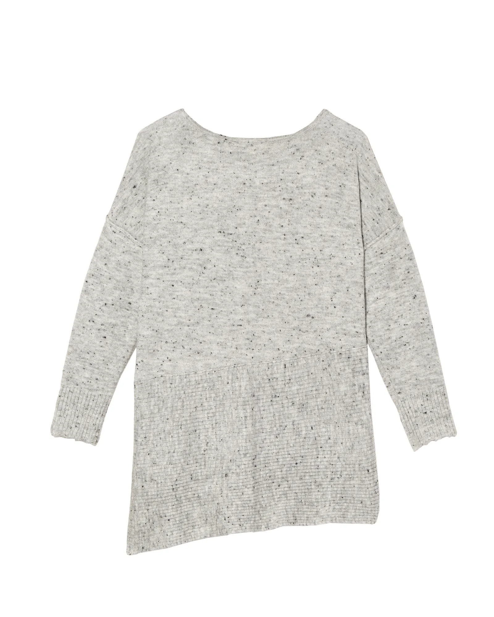 Avery High-Low Sweater | Light Grey