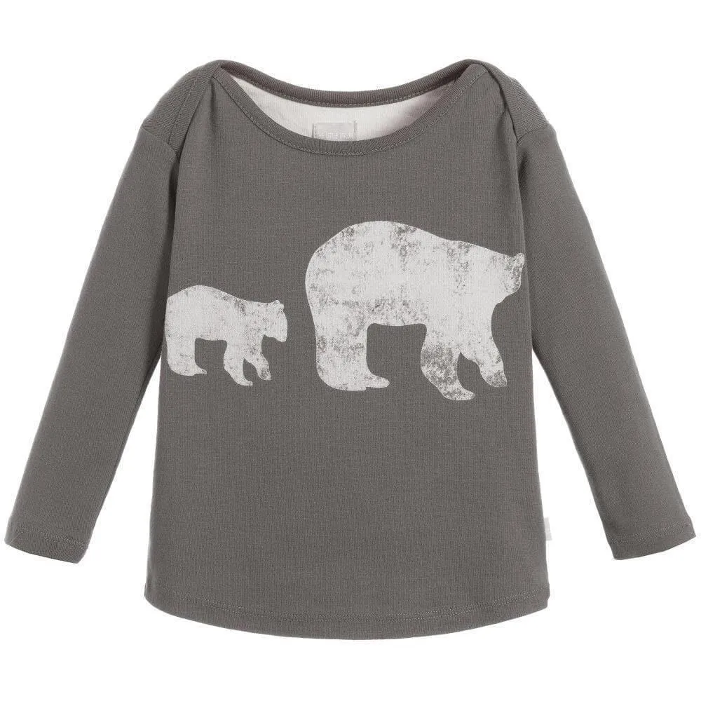 Baby Boys Grey Polar Bear Top and Comfy Pants