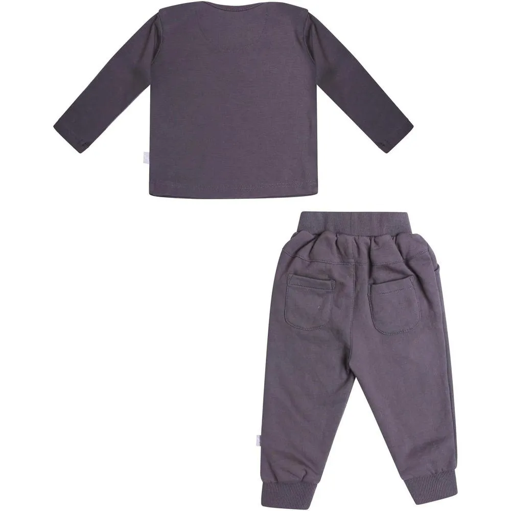 Baby Boys Grey Polar Bear Top and Comfy Pants