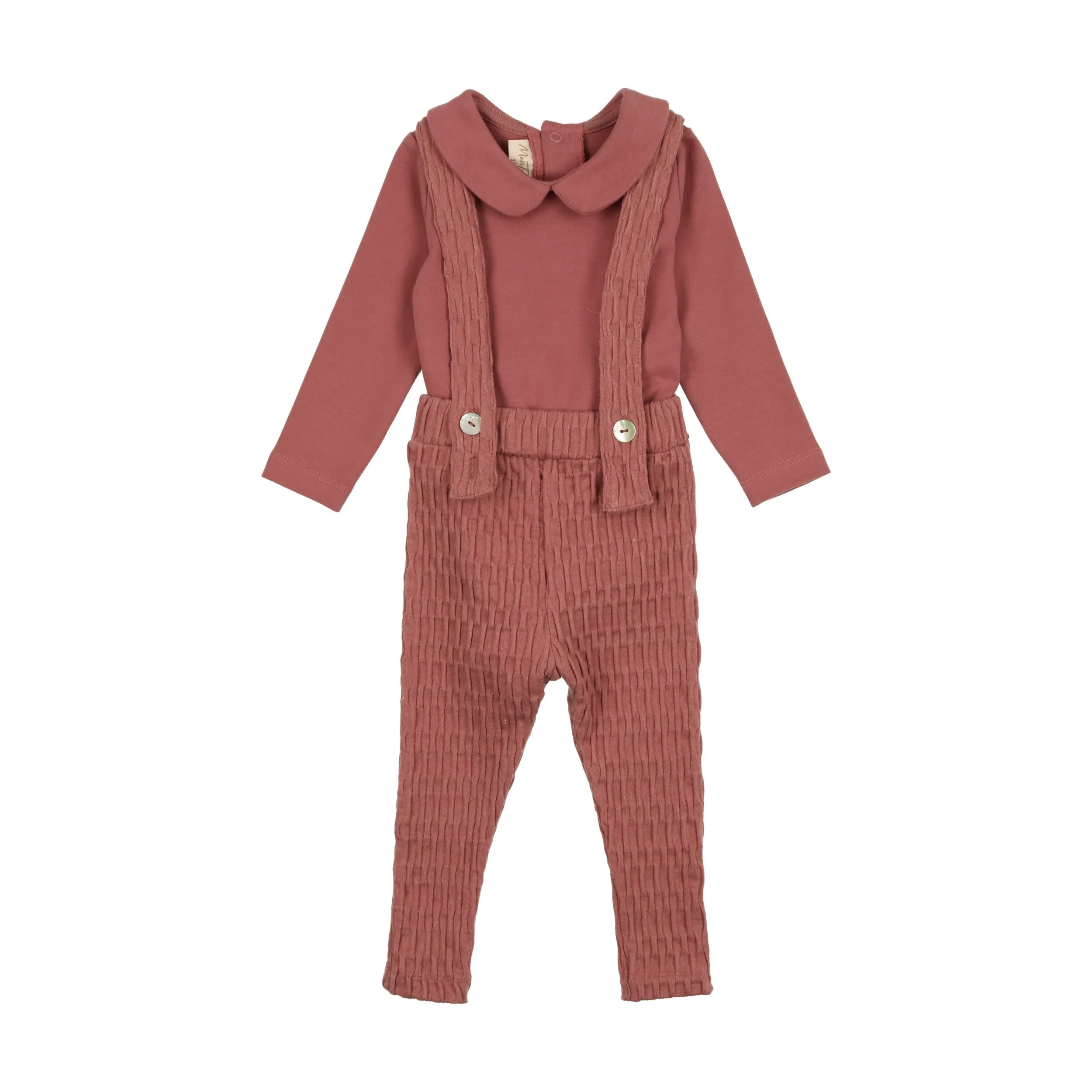 Basket Weave-Suspender Ensemble