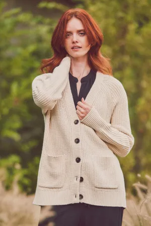 Benny Ribbed Boyfriend Cardi