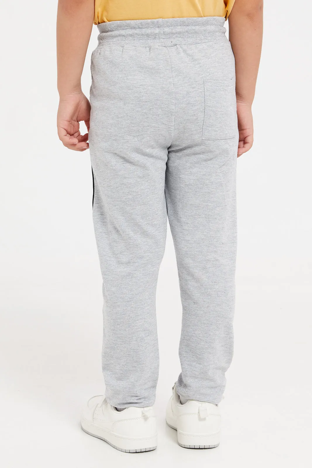 Boys Grey Mickey Mouse Track Pants