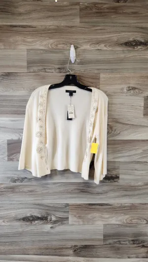 Cardigan By Express In Cream, Size: S