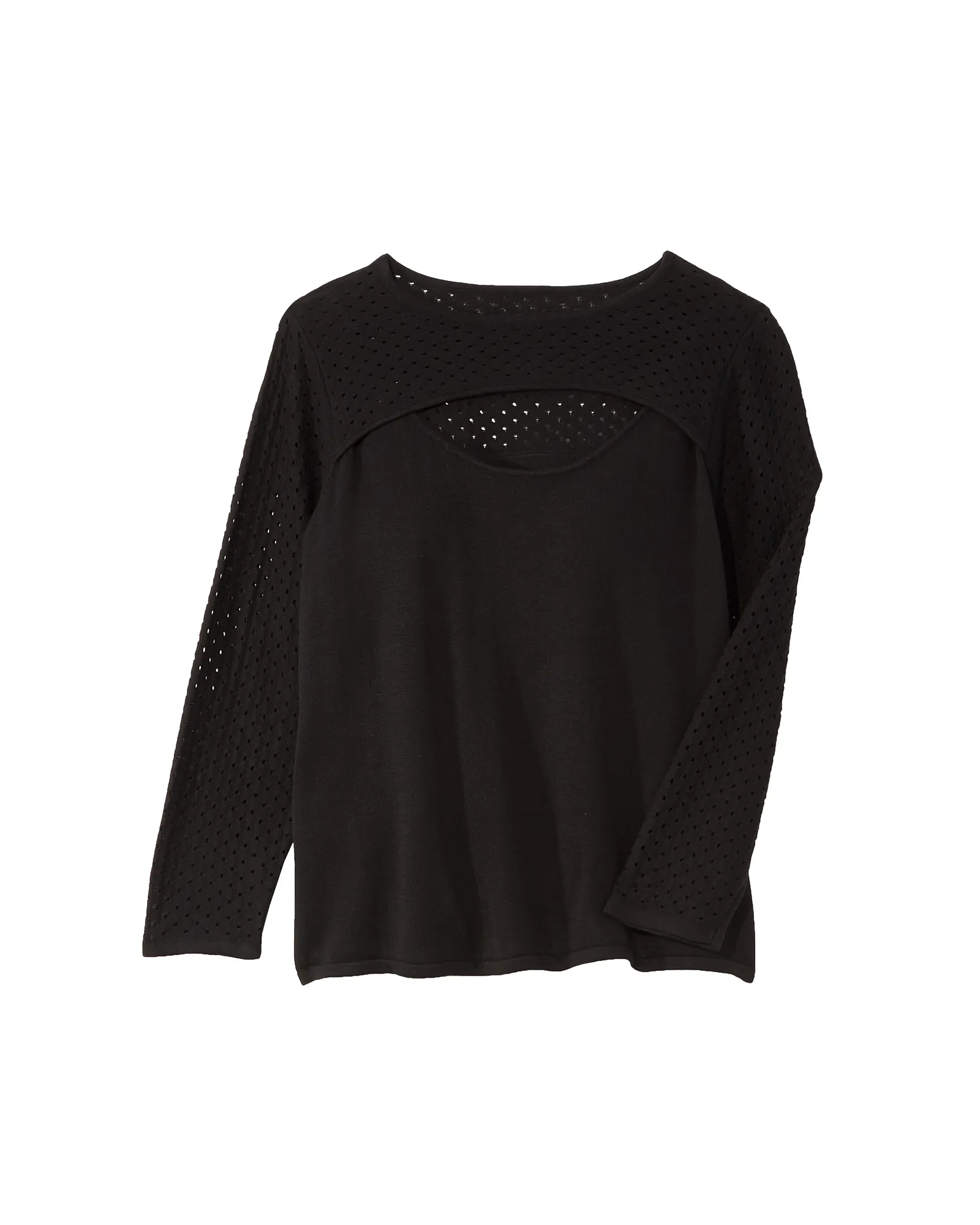 Cassidy Mesh Sweater | Black