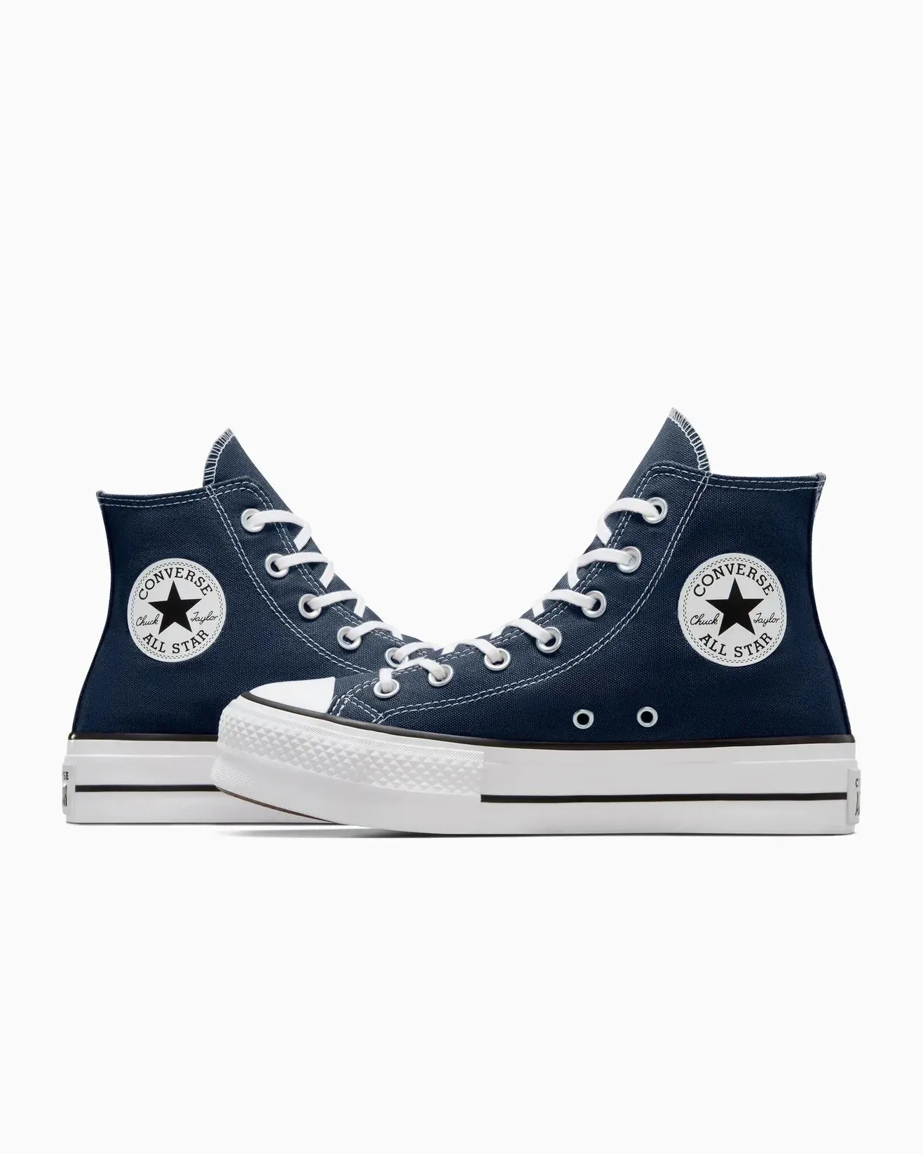 CONVERSE WOMEN'S CHUCK TAYLOR LIFT NAVY SNEAKERS SHOES