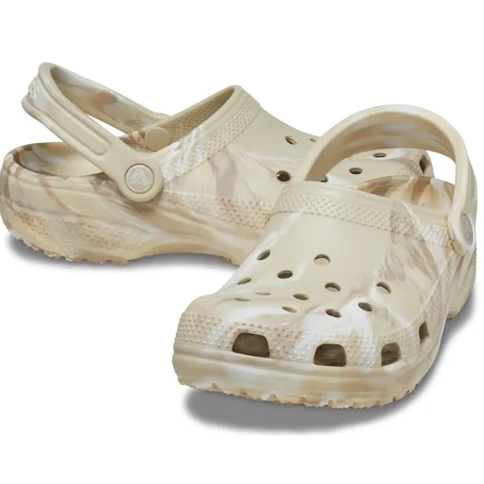 Crocs - Classic Marbled Clog Bone Off White Multi Adults