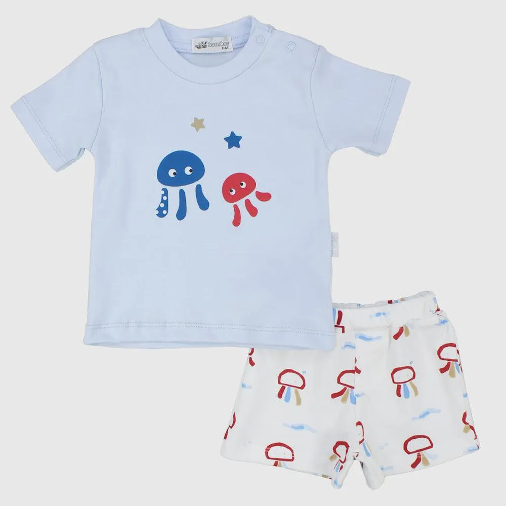 Cute Jellyfish Short-Sleeved Pajama