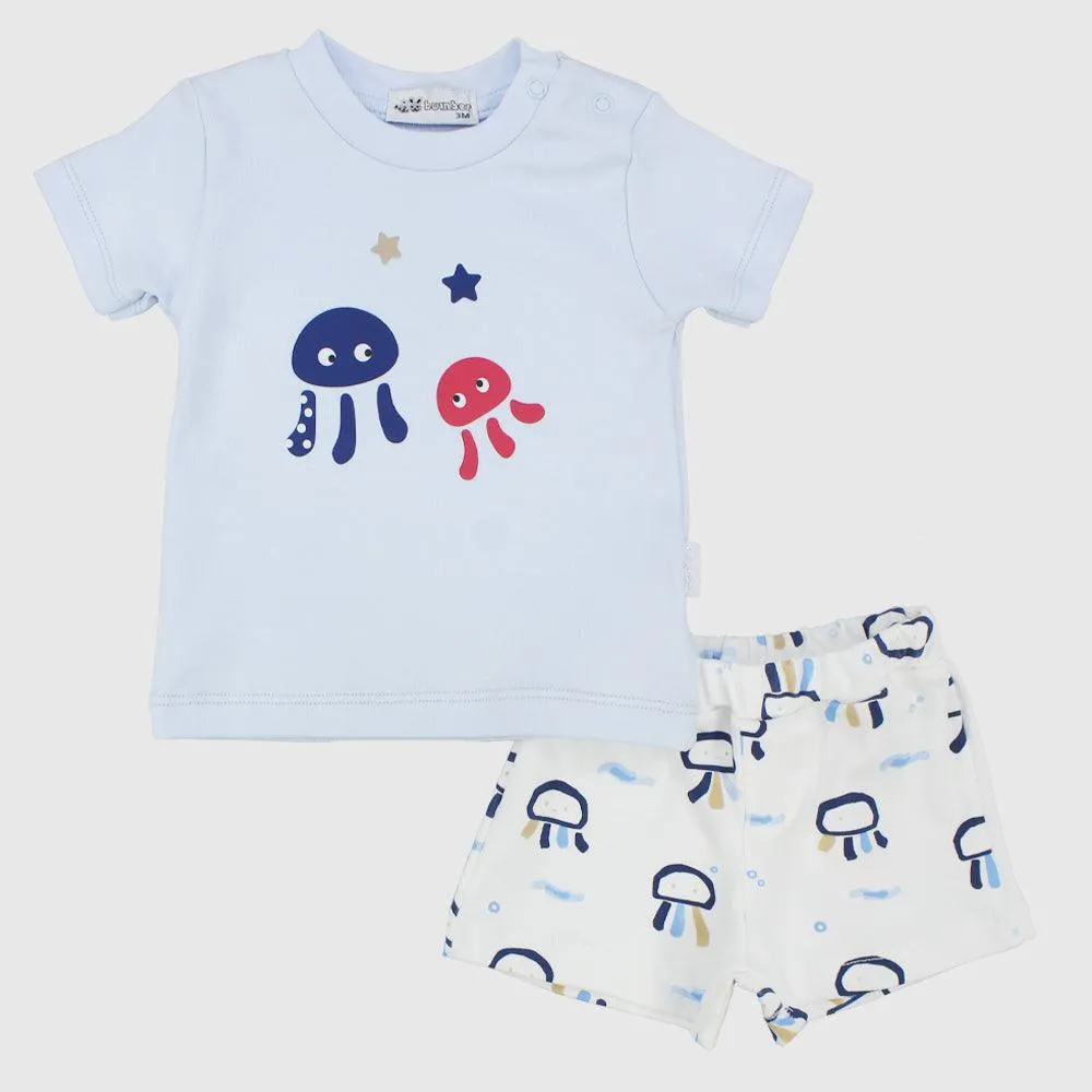 Cute Jellyfish Short-Sleeved Pajama