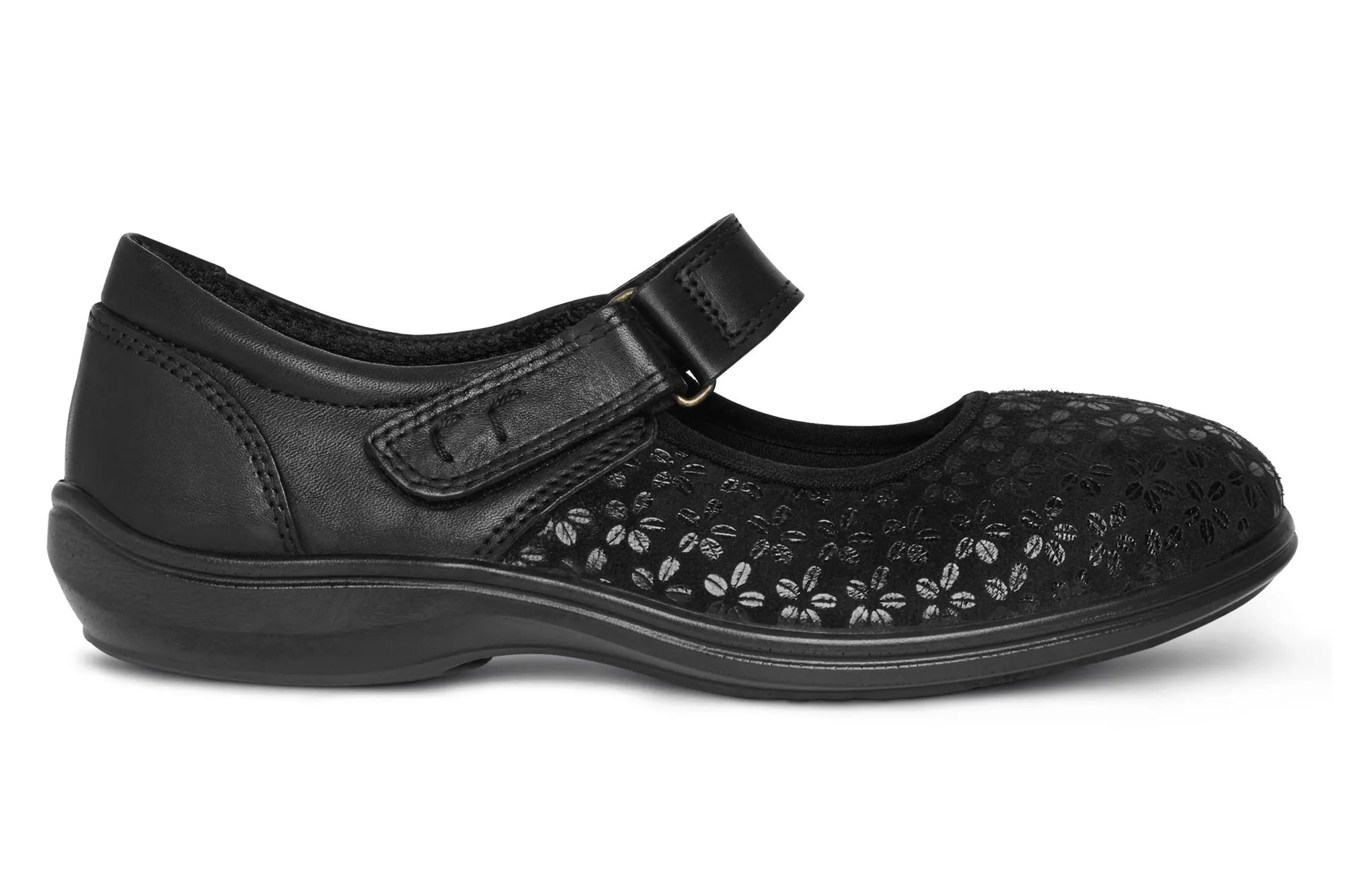 Engage Black Stretch Fit Shoe - DB