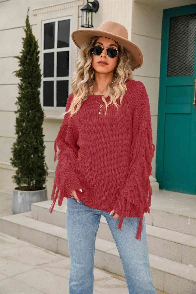 Faye Fringe Detail Sweater