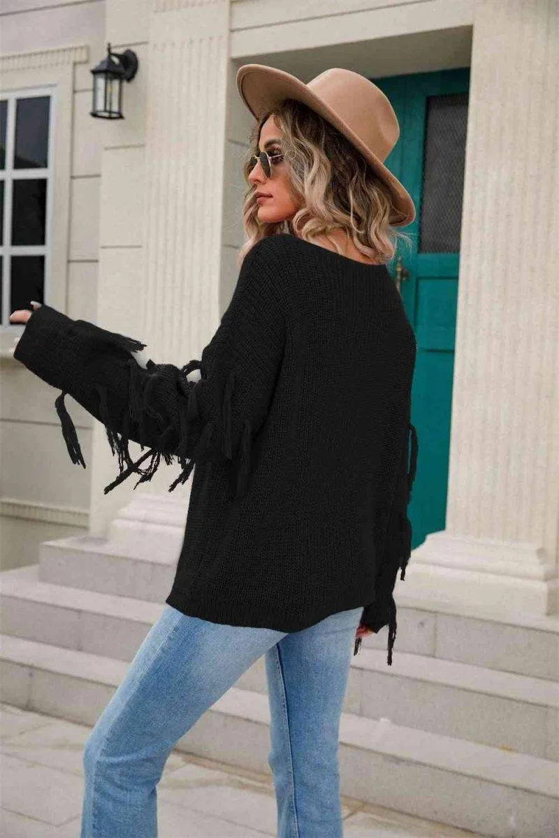 Faye Fringe Detail Sweater