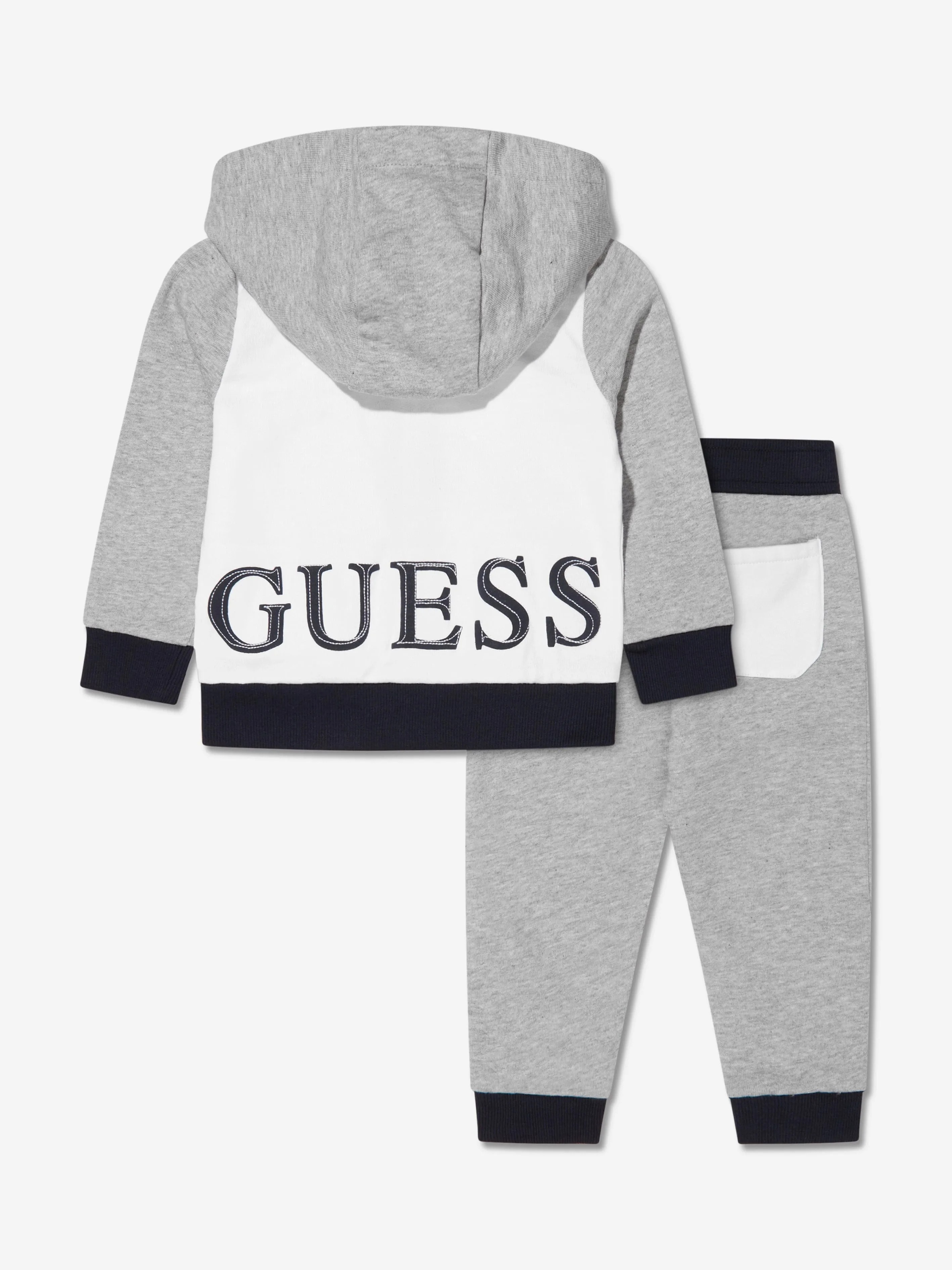 Guess Baby Boys Logo Tracksuit in Grey