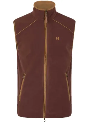 HARKILA Sandhem 200 Fleece Gilet - Mens Polartec - Burgundy