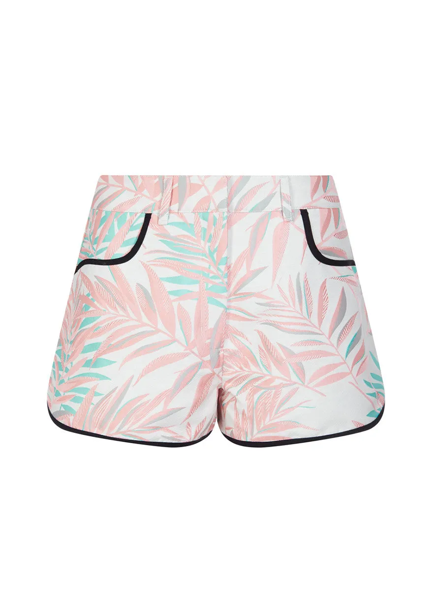 House Of Holland Jacquard Palm Leaf Shorts