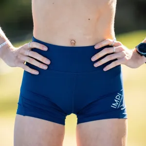 IMPI High Waisted Running Shorts - Navy