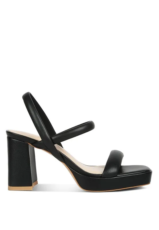 Josie Slingback Block Heel Sandals