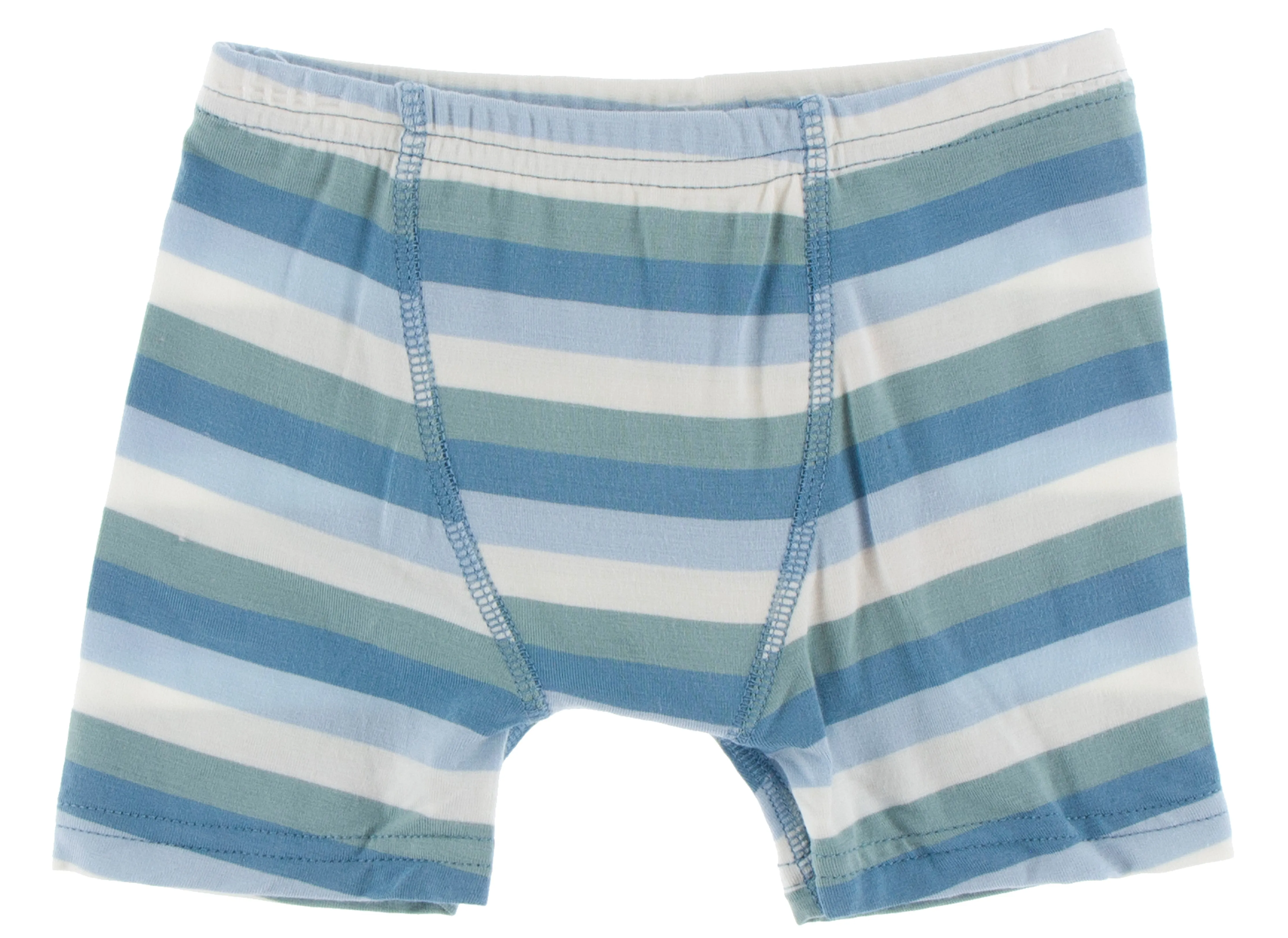 KicKee Pants Oceanography Stripe & Pond Leafy Sea Dragon Boxer Briefs Set