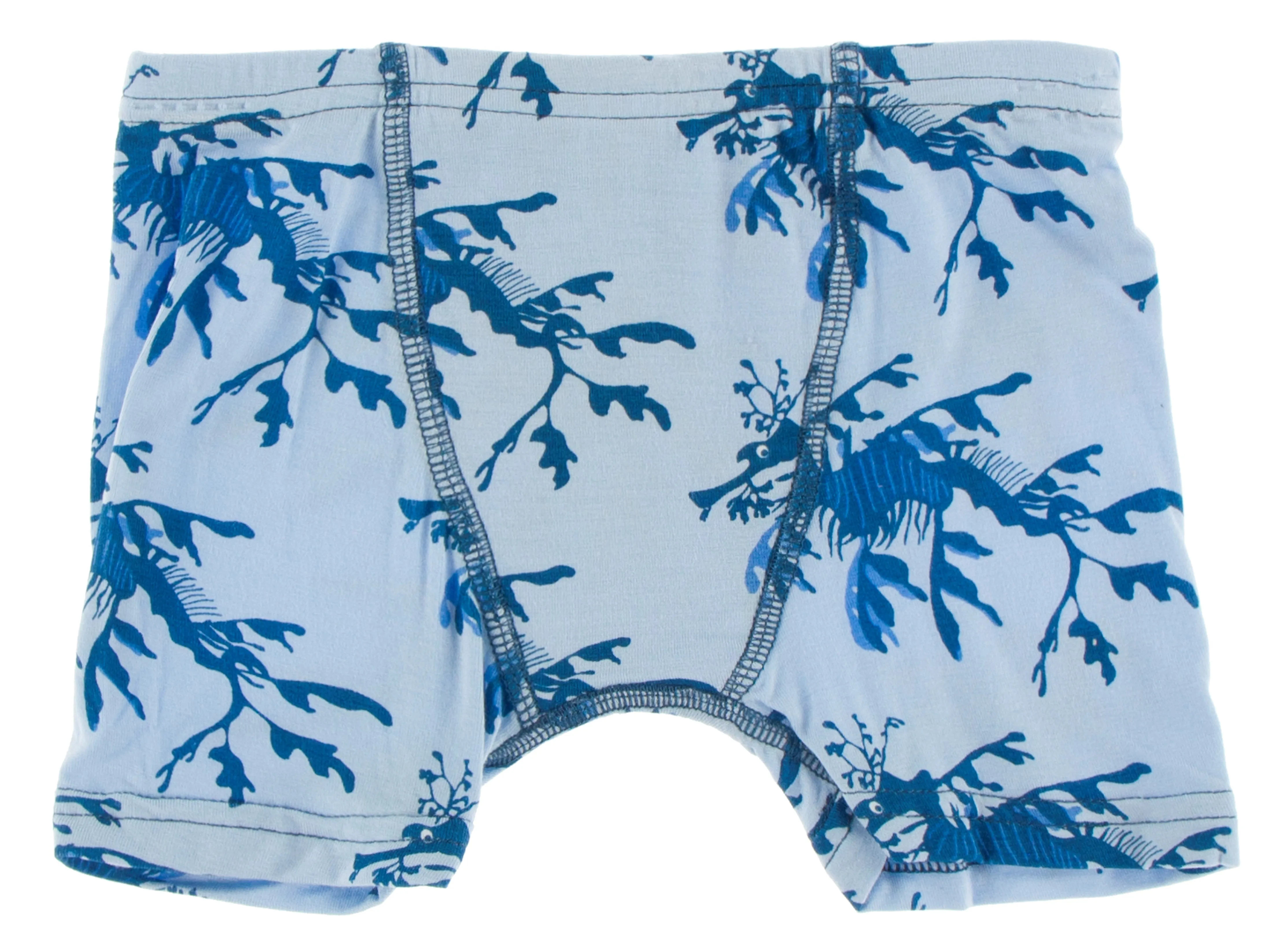 KicKee Pants Oceanography Stripe & Pond Leafy Sea Dragon Boxer Briefs Set