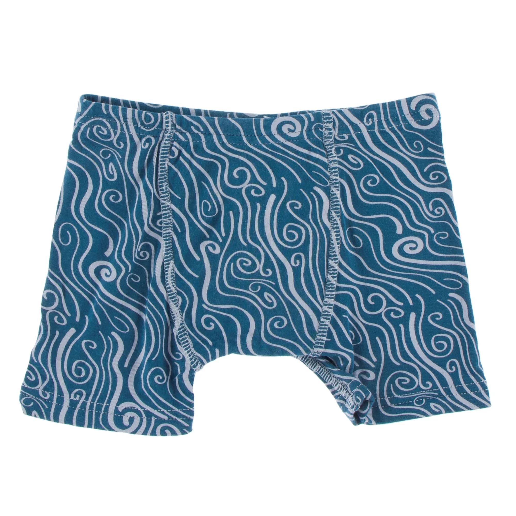 KicKee Pants Twilight Whirling River & Jade Mallard Duck Boys Boxer Briefs Set