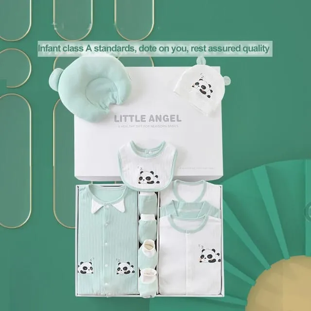 Little Angel Premium 23 Piece Newborn Gift Box – Perfect for Baby Boys & Girls