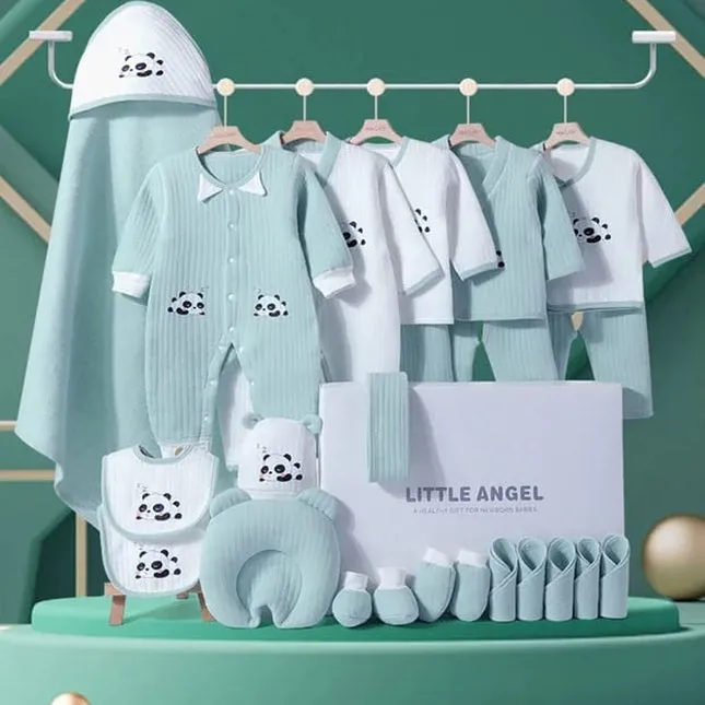 Little Angel Premium 23 Piece Newborn Gift Box – Perfect for Baby Boys & Girls