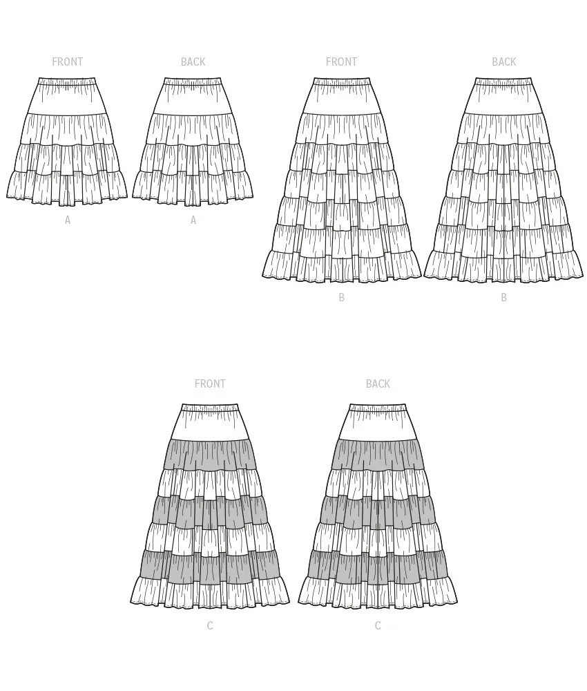 McCall's Pattern M8326 Misses' Skirts