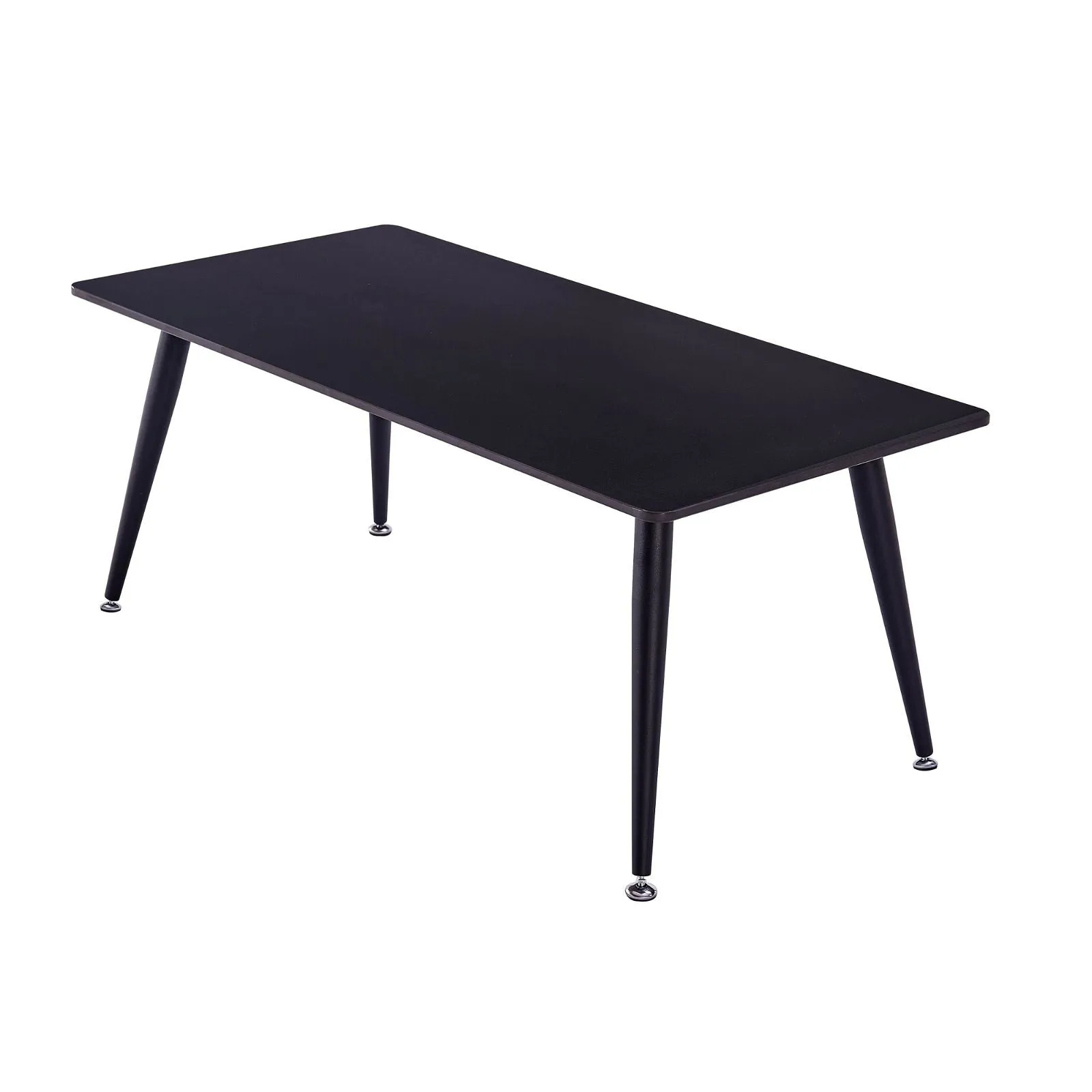 Mendy Black Sintered Stone Coffee Table with Metal Legs by Criterion™