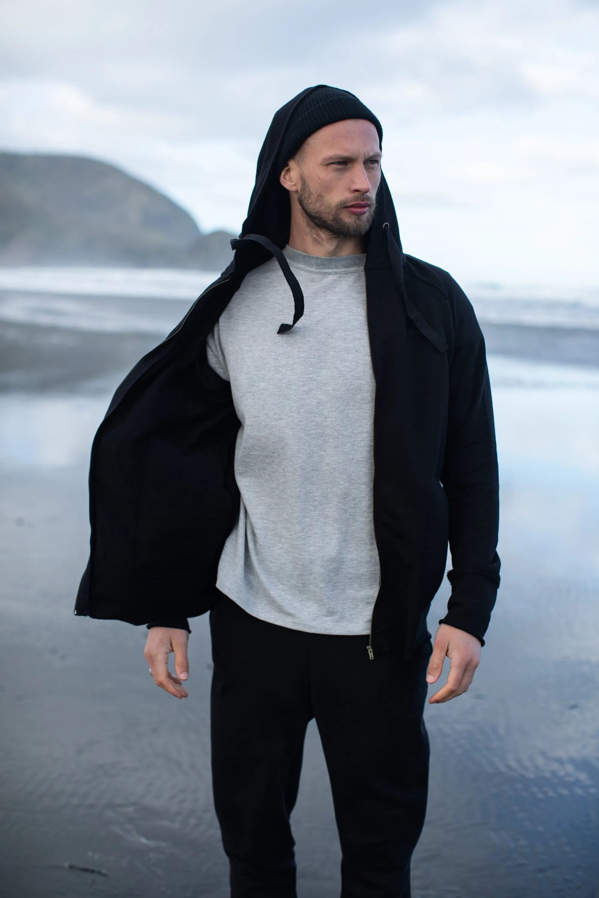 Men's Simple Zip Hoodie