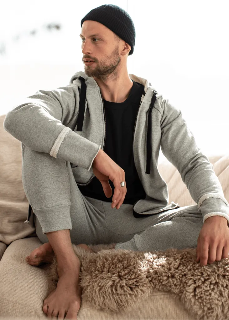 Men's Simple Zip Hoodie