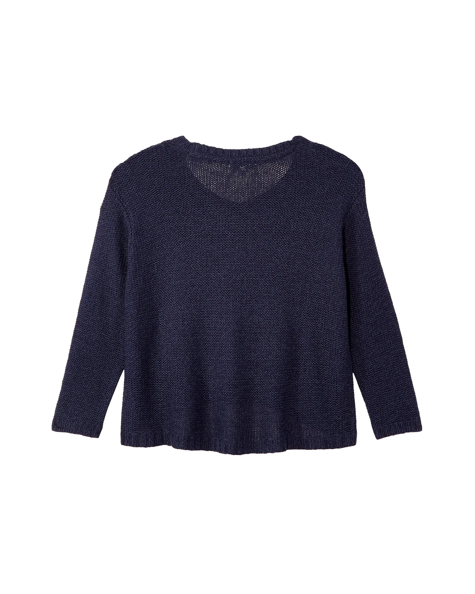 Midori Long Sleeve Lace Up Pull Over | Navy