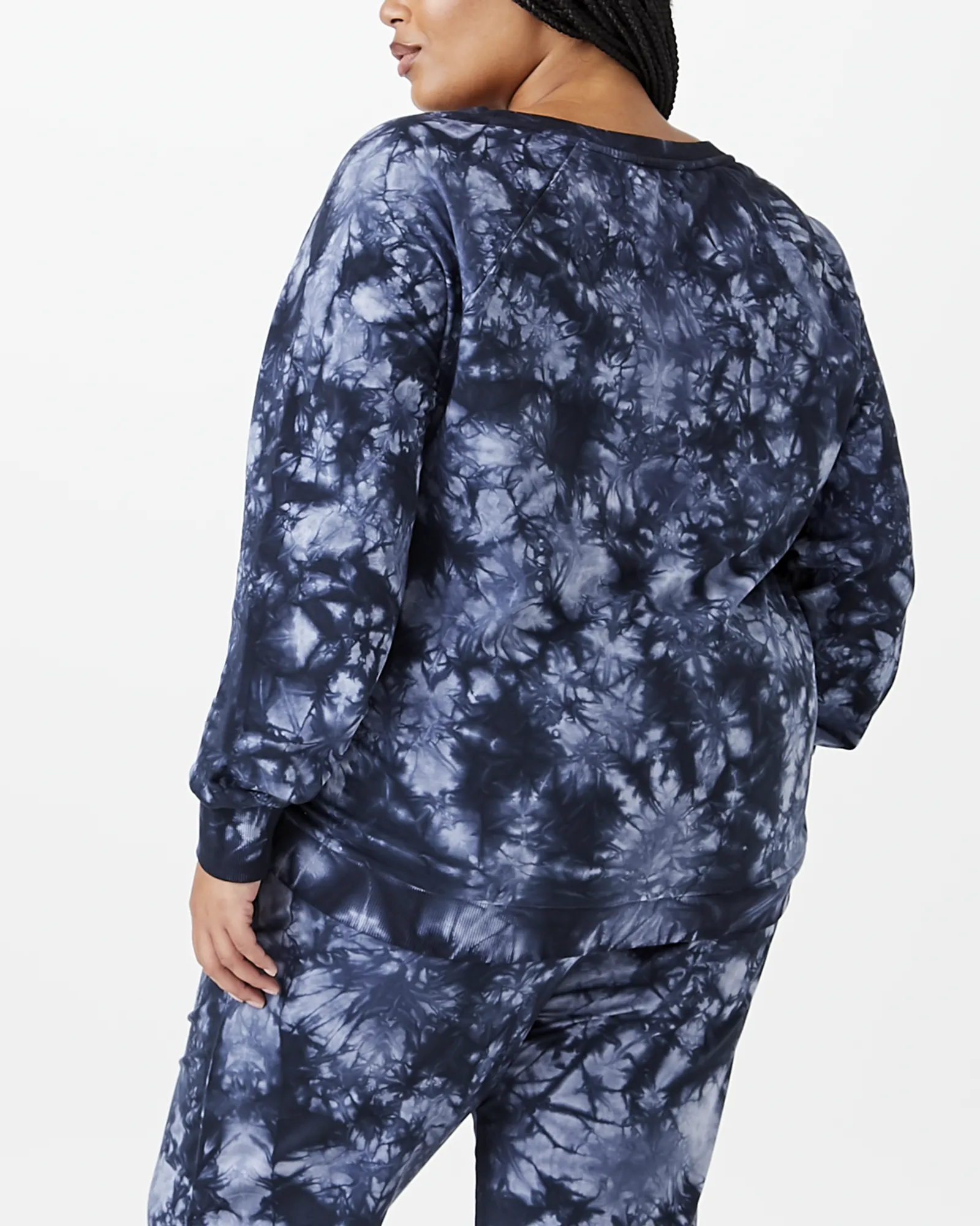 Miriam Tie-Dye Sweatshirt | Navy / Light Blue