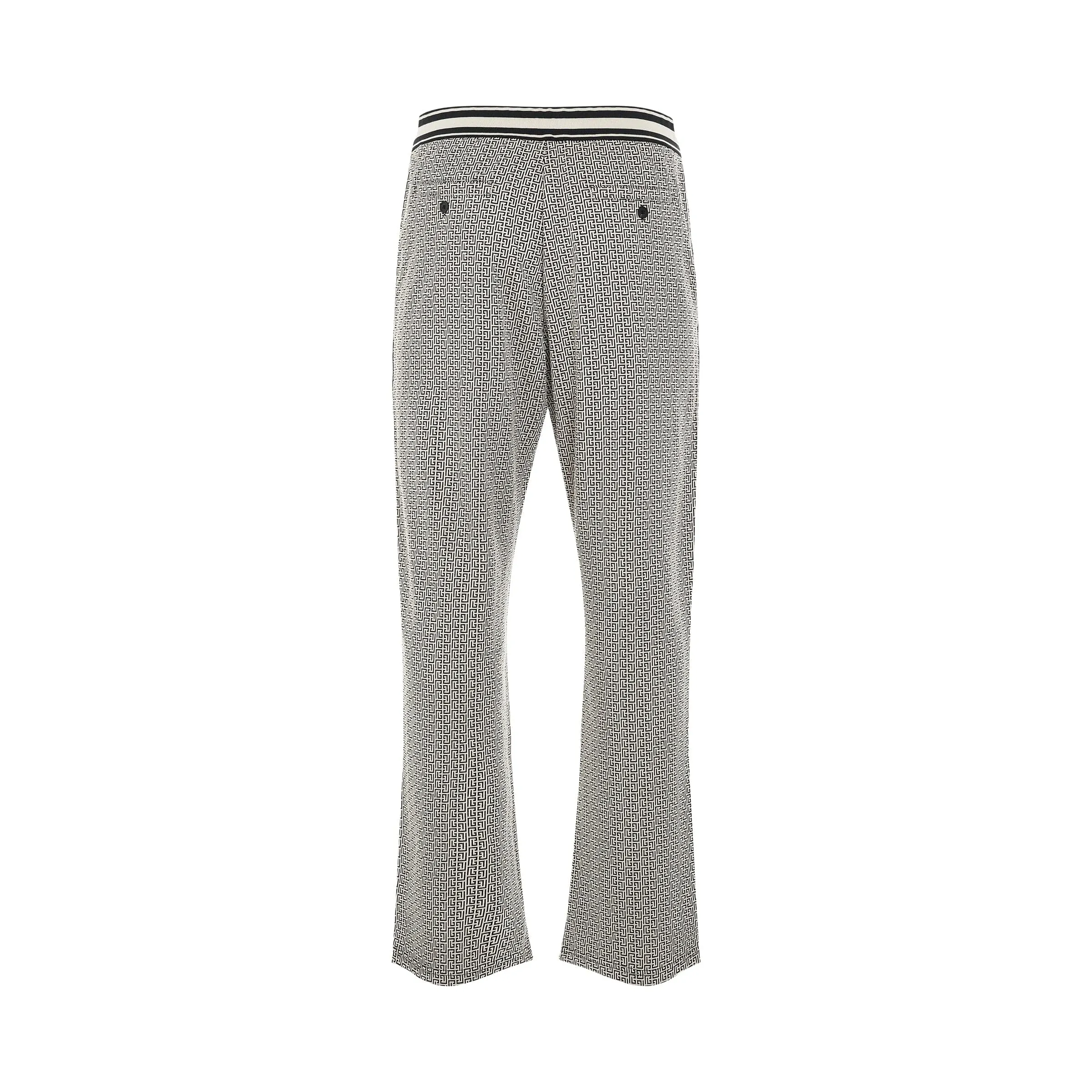 Monogram Jacquard Pyjama Pants in Ivory