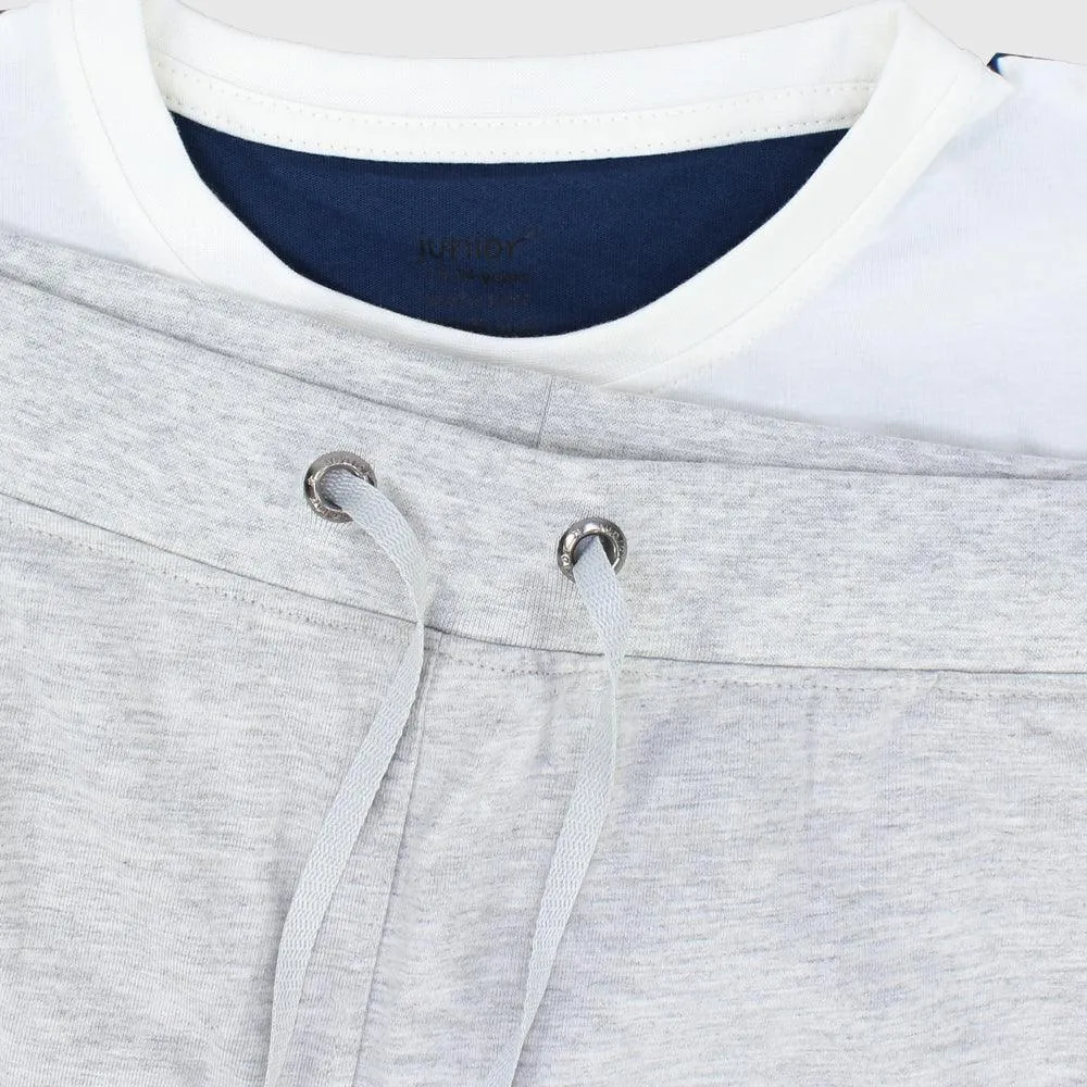 Navy/Grey Short-Sleeved Pajama