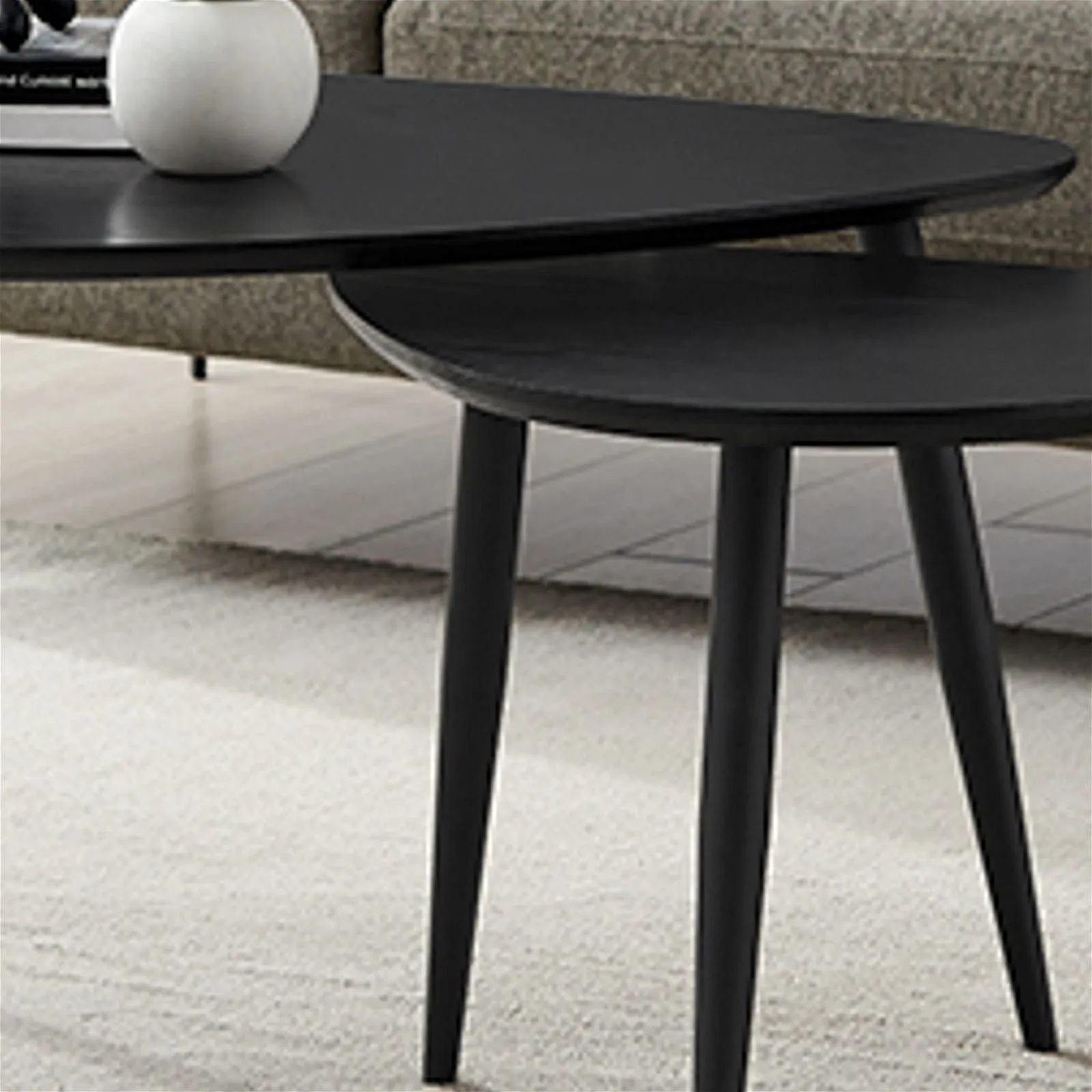 Nested Coffee Table Black on Black Oak by Urban Style