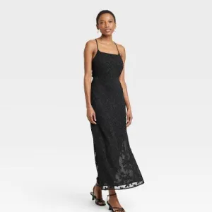 New - A New Day Women's Jacquard Maxi Summer Slip Dress Sundress