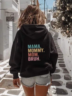 RAINBOW ALL MAMAS HOODIE - BLACK