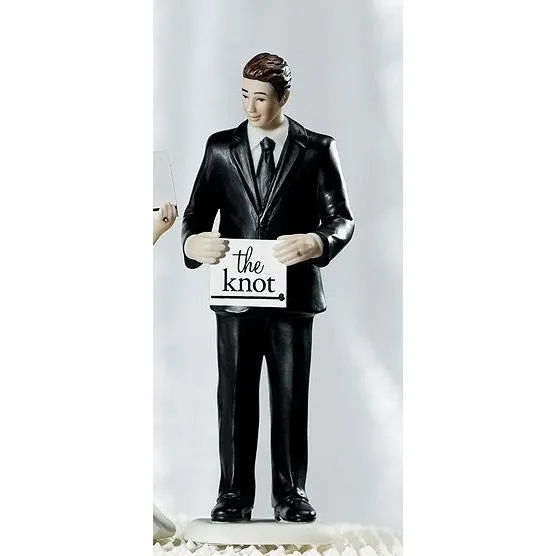 Read My Sign - Groom Figurines