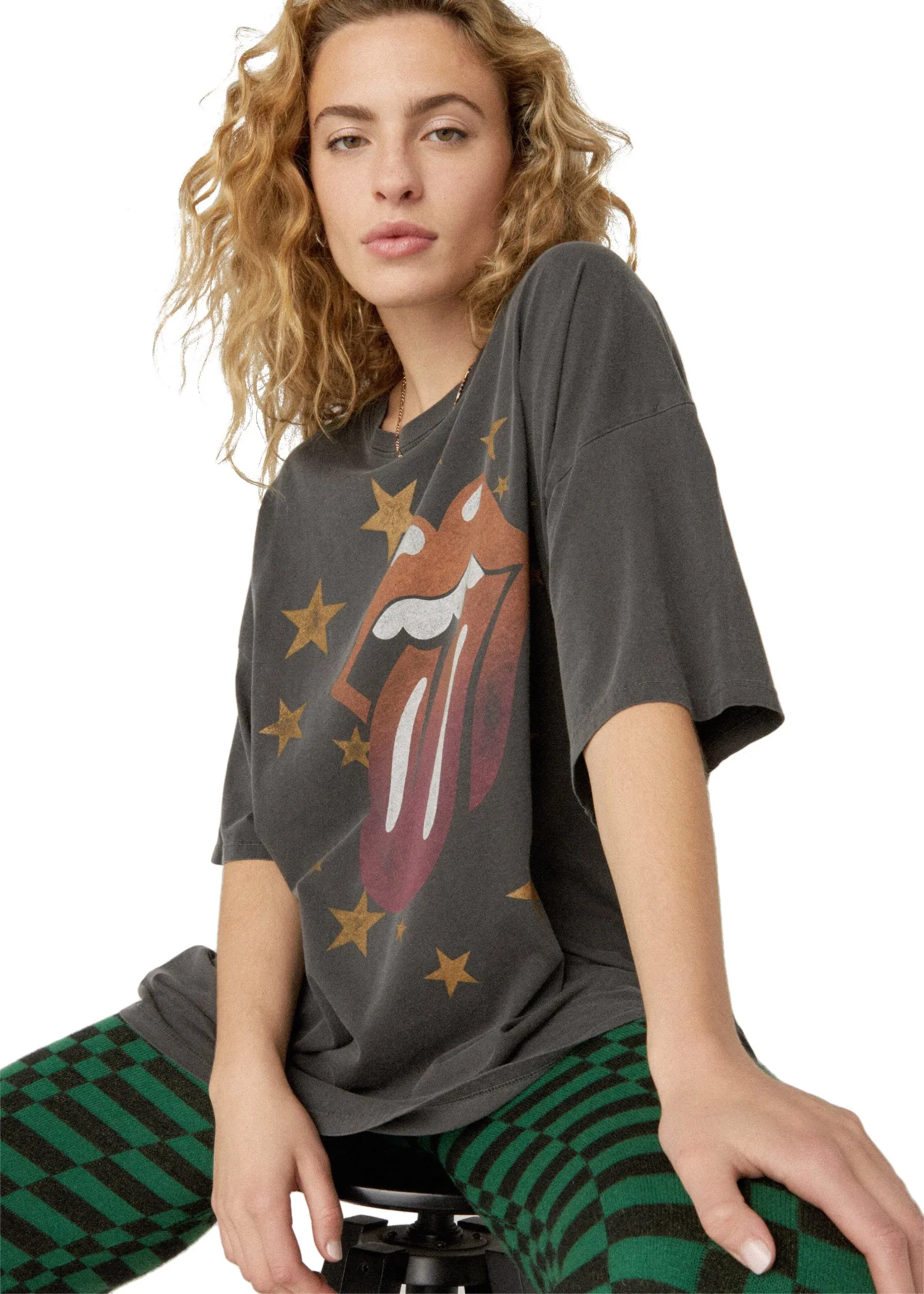 Rolling Stones Oversized Band Shirt by Daydreamer LA