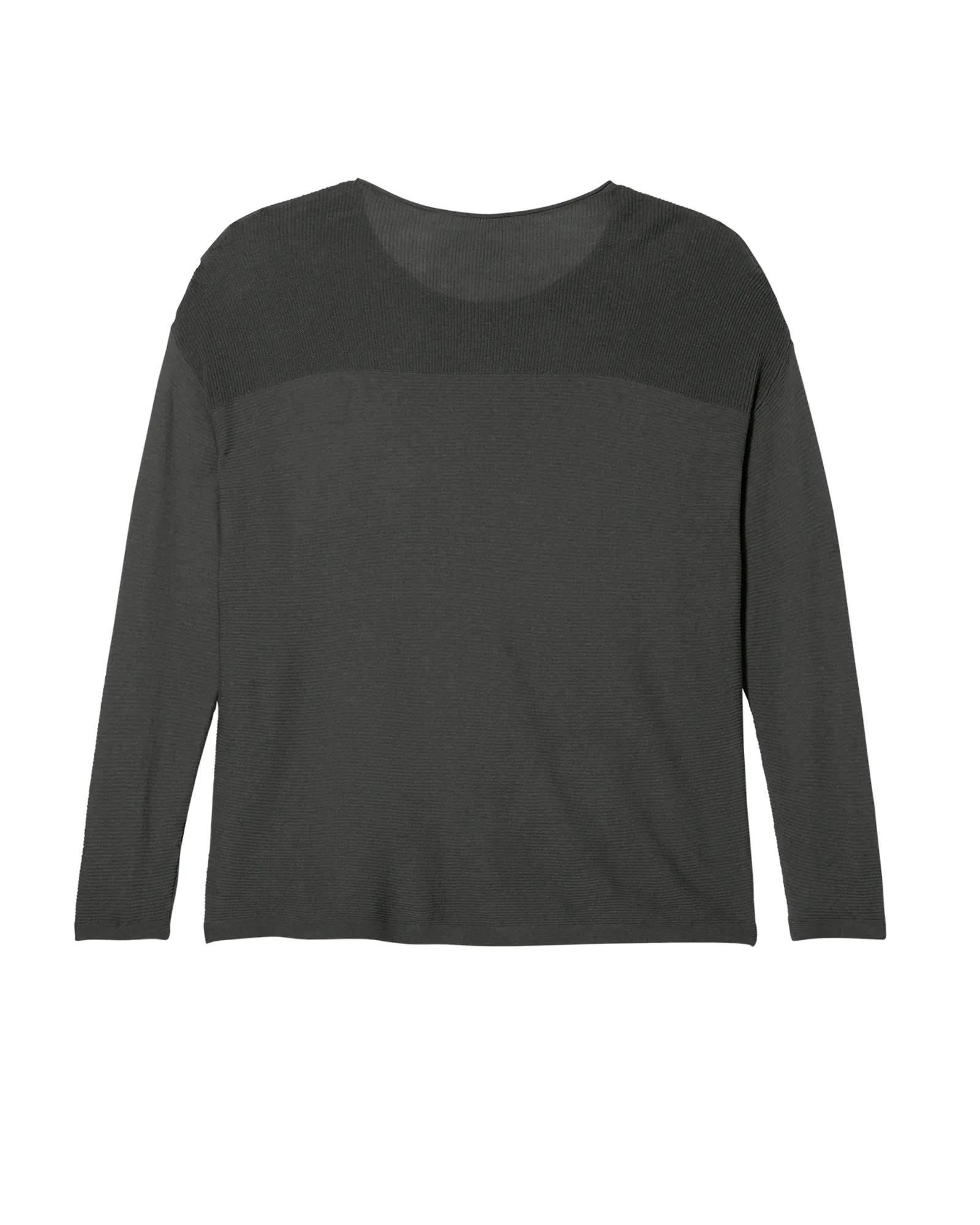 Rosabel Long Sleeve Textured Pullover Sweater | Charcoal Grey