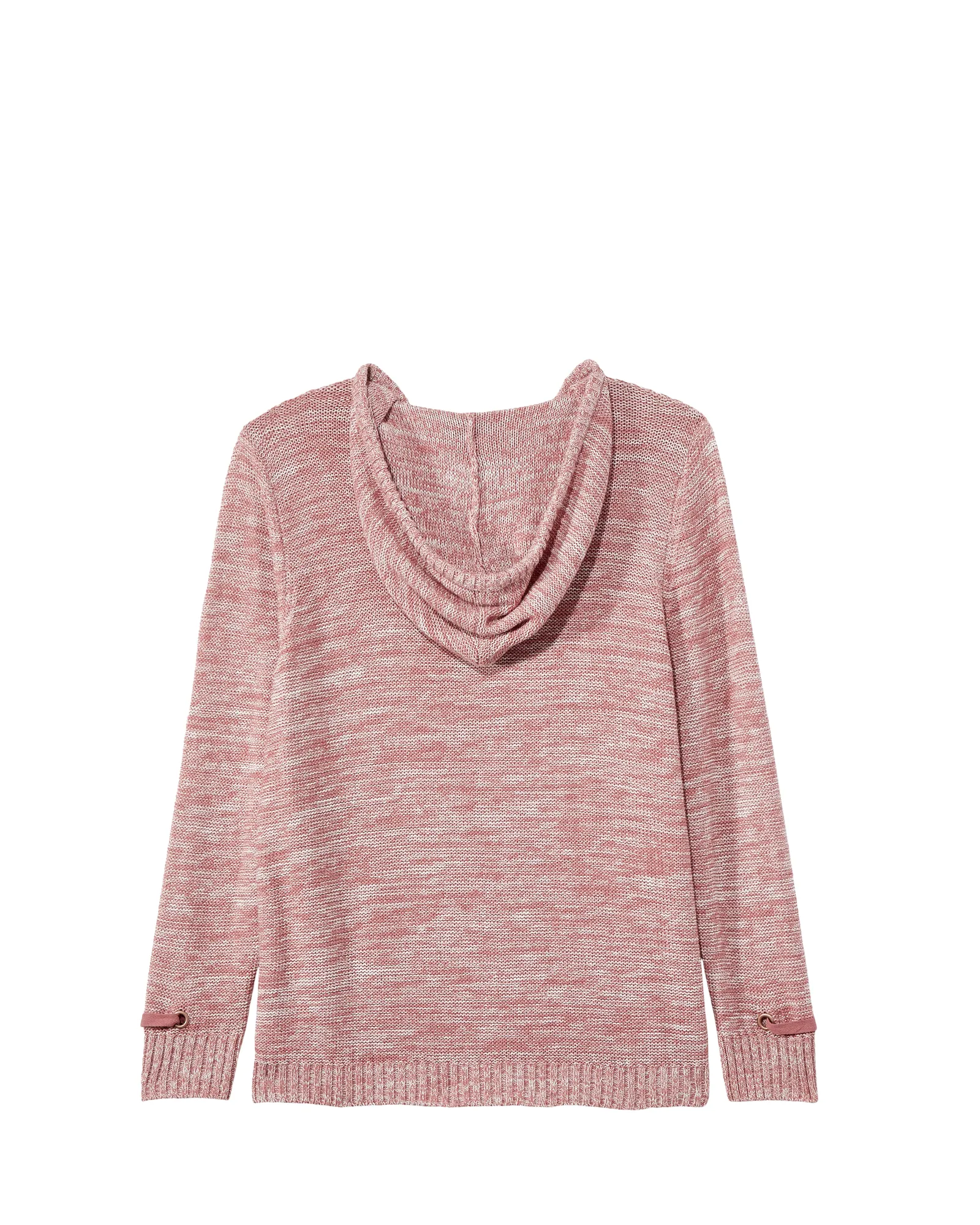 Sari Pullover Sweater With Hood | Pink / White