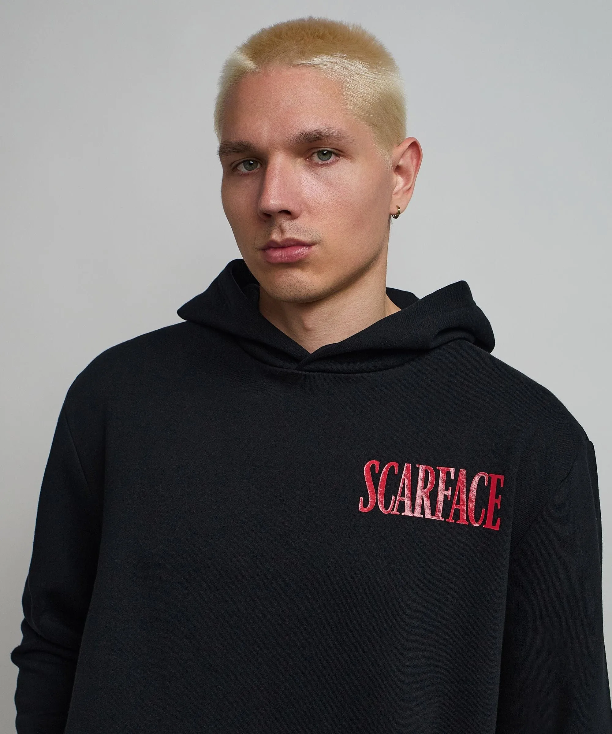 Scarface Classic Caviar Back Print Hoodie - Black