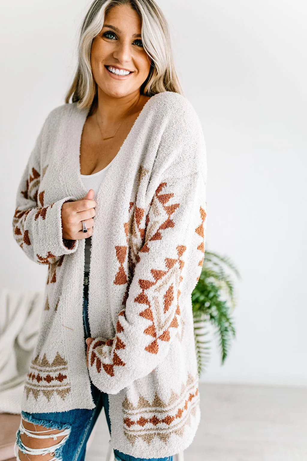 Seasons Change Cozy Aztec Cardigan