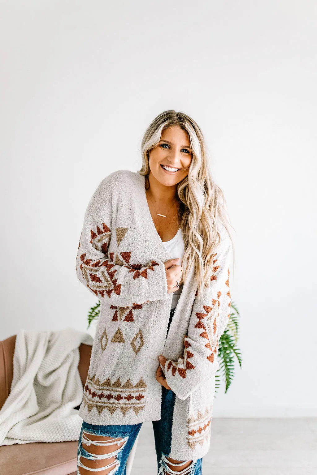 Seasons Change Cozy Aztec Cardigan