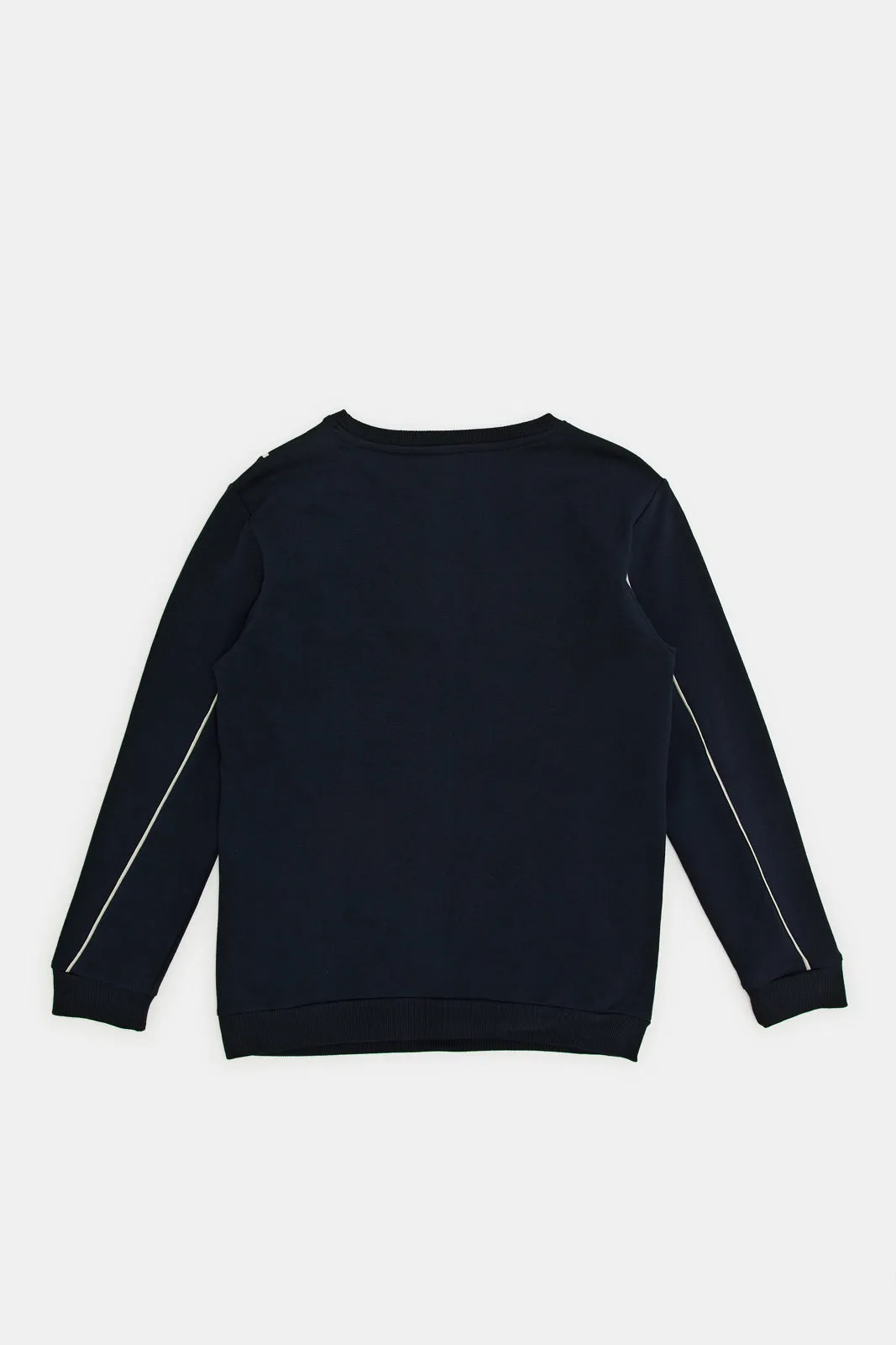 Senior Boys Navy Embellished Sweatshirt