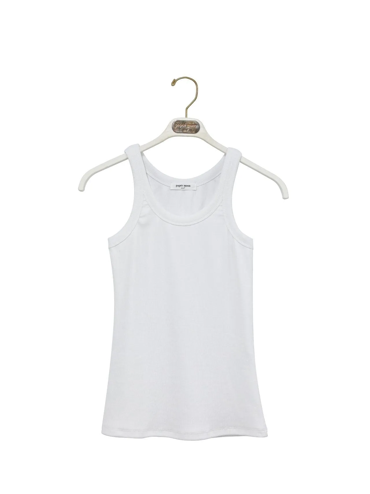 SLEEVELESS JERSEY RIBBED TANK