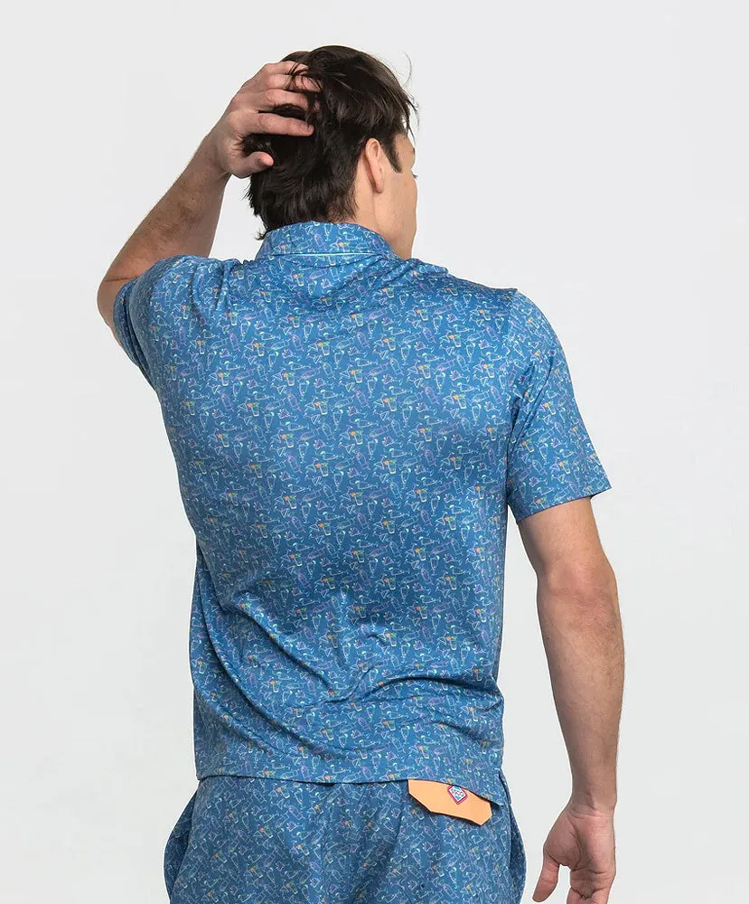 Southern Shirt Co - Happy Hour Printed Polo