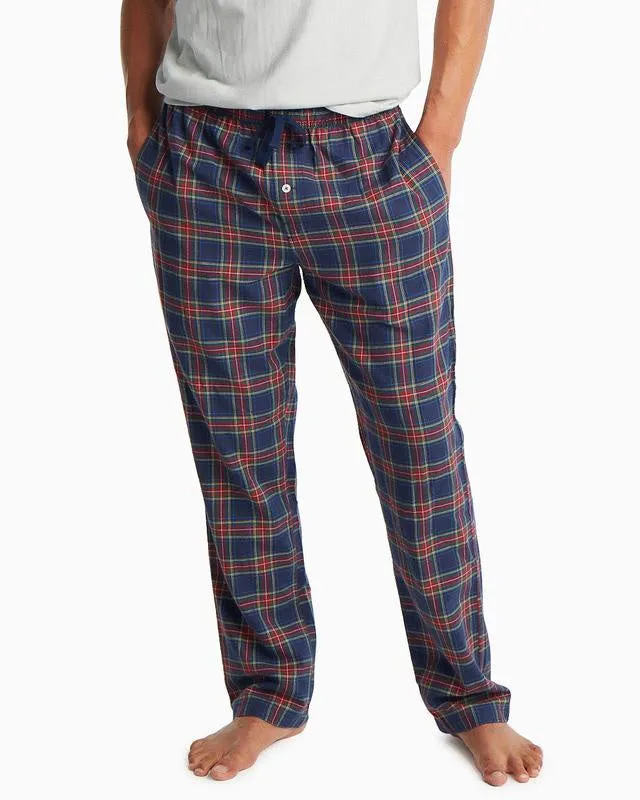 Southern Tide Men's Tidings Plaid Lounge Pant